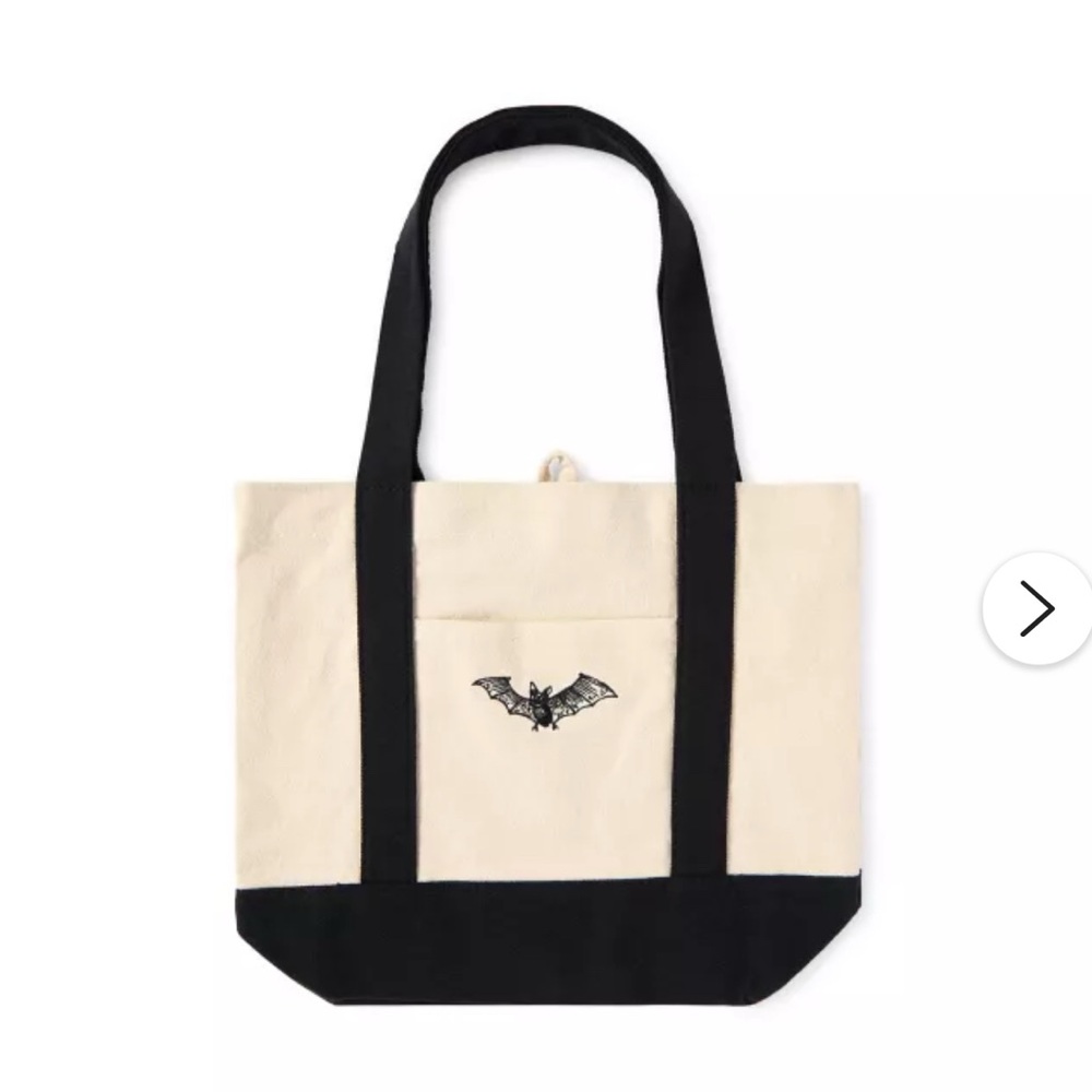 Black and White Canvas Tote Bag